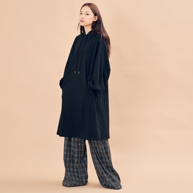 2019 F/W [EX.9F0T007-0] Dress Hoodie - Black