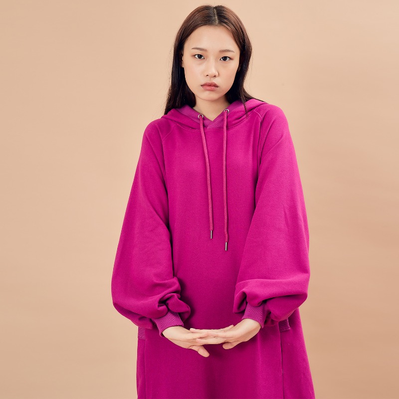 2019 F/W [EX.9F0T007-0] Dress Hoodie - Reddish Purple